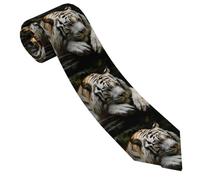 Cravates Homme Tigre Menteur Cravate Pour Hommes Originale Tie Formelle Necktie Pour D'Affaires Diplômes Travail