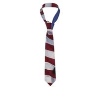 Cravates Homme Us Flag Waving In The Wind Against A With Bald Eagle Merged On It Mariage Cravates Formelle Necktie Classique Cravate Pour Fete Travail D'Affaires