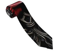Cravates Hommes Décontractée Cravate Homme Classique Cravates Pour Célébrations Affaires Mariage,Roses Gothique