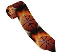 Cravates Hommes Polyvalente Cravate Élégante Cravatte Pour Fêtes Affaires Mariage,Arène De Basketball
