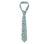 Cravates pour homme avec imprimé pingouin ballon flocon de neige, cravate classique pour homme, cravates de remise de diplôme, cravates formelles d'affaires de mariage pour hommes