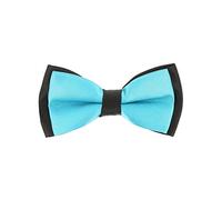cravateSlim Noeud Papillon Enfant Bleu turquoise - Collection Papa et Enfant, Père et Fils - Noeud Papillon Double Garçon d'Honneur Mariage, Baptême