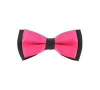 cravateSlim Noeud Papillon Enfant Rose fushia - Collection Papa et Enfant, Père et Fils - Noeud Papillon Double Garçon d'Honneur Mariage, Baptême
