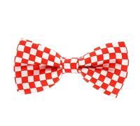cravateSlim Noeud Papillon Rouge et Blanc à Damiers