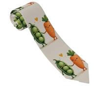 Cravatte Petits Pois Et Carottes Cravates Polyvalente Cravates Hommes Décontractée Cravate Homme Pour Scolaires Affaires Mariage