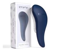 Crave Naturals Glide Thru Brosse démêlante pour cheveux adultes et enfants Brosse démêlante pour cheveux naturels, bouclés, raides, humides ou secs. Brosses à cheveux pour femme. Brosse coiffante (Bleu)