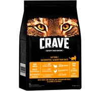 Crave Nourriture sèche pour Adulte avec Dinde et Poulet, 7 kg (1 Sachet) - Nourriture sèche de qualité supérieure pour Chat à Haute teneur en protéines et sans céréales - Fabriquée avec du Poulet 100