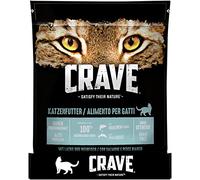 Crave Nourriture sèche pour Adulte avec Saumon et Poisson Blanc, 6 sachets de 750 g, Nourriture sèche de qualité supérieure avec Haute teneur en protéines et sans céréales, fabriquée avec du Poisson