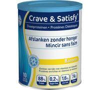 Crave & Satisfy Protéines Diététiques Banana Poudre Pot 200g