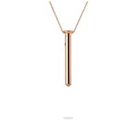 Crave Vesper Mini Vibromasseur Or rose - Bijou tendance luxueux et vibromasseur design discret en acier inoxydable, portable, étanche, USB-C, 5 modes dont Turbo, chaîne réglable