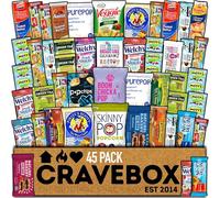 CraveBox Das Deluxe Gesunde (30 Count) - Sortiment Sortiment Bündel Von Fruchtsnacks, Müsliriegel, Popcorn, Veggie-Chips, Kaubonbons