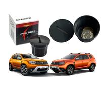 craVeDRIVE Boîte de rangement pour voiture - Organiseur de pièces - Compatible avec Dacia Duster 2 2WD - Tirelire montée à la place du porte-gobelet de voiture - Tirelire noire