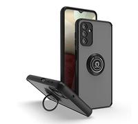 CRAVEN Coque pour Samsung Galaxy A13 5G / A04s Étui avec Ring Anneau Support Antichoc Protection Case Cover Fixation Magnetic Magnétique Mince Souple Silicone Housse Bumper, Noir