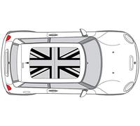 CravenSpeed Autocollant en vinyle pour toit ouvrant Union Jack pour MINI Cooper F56 | 2014-2020 (noir mat)