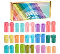 CRAVERLAND Lot de 15 adaptateurs de stylos pour Cricut - Porte-stylos arc-en-ciel pour Cricut Explore Air 3 Air 2 Air Maker 3 Maker 2 Maker compatible avec au moins 40 stylos