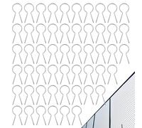 Craves de clôture en métal, attaches de câbles métalliques | 100 pièces Fixer en acier galvanisé Fixer robuste | Clips de clôture de fil de câble robuste en acier pour une utilisation en plein air