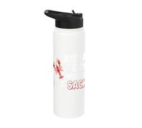 Crawfish Just A Guy with Fat Sack Cajun Seafood Crayfish Stainless Steel Insulated Water Bottle