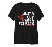 Crawfish Just A Guy with Fat Sack Cajun Seafood Crayfish T-Shirt Haut de Gamme