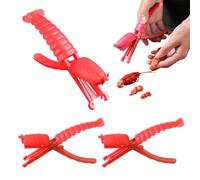 Crawfish Sheller Tool - Lot de 3 outils de pelage et de homard pour la nourriture, les gens de crevettes pour les doigts propres et la sécurité des ongles