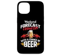 Crawfish with a Chance of Beer Weekend Forecast Seafood Boil Coque pour iPhone 13