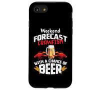 Crawfish with a Chance of Beer Weekend Forecast Seafood Boil Coque pour iPhone SE (2020) / 7/8