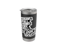 Crawl Fall Vomit Cry Yell Ne cessez pas de vous motiver Gobelet isotherme en acier inoxydable double paroi