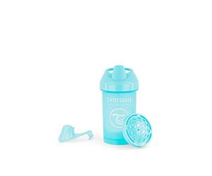 Crawler Cup | Leak-Proof Baby Drinking Bottle With Hard Spout and Fruit Mixer - 300ml | Trainer Bottle for Toddlers | Spill-Proof Baby Water Bottles | Non-Spill & BPA-Free Sippy Cup | Blue