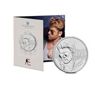 CrawleyCoins 2024 George Michael Music Legends UK Pièce Brillante de 5 £ Non circulée dans Un Emballage scellé à la Menthe…