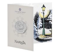 CrawleyCoins Narnia The Lion The Witch and the Wardrobe UK Pièce de monnaie de 50 pence brillante non circulée dans un paquet menthe