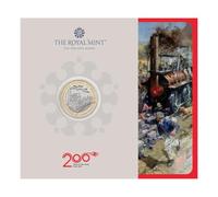 CrawleyCoins Pièce de monnaie 2025 200 ans de voyage ferroviaire moderne UK £ BU dans un emballage scellé