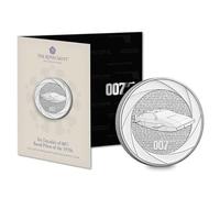 CrawleyCoins Six décennies de James Bond 2023 007 - 1970 Pièce de monnaie brillante non circulée de 5 £ dans un paquet menthe