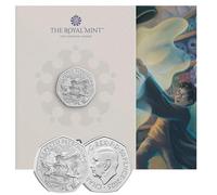 CrawleyCoins The Patronus Magic Wand Harry P UK Pièce de monnaie de 50 pence 50 pence dans un emballage scellé