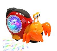 Crawling Light-Up Snail Toy - Musical Electric Battery Operated Toy, Kid-Friendly Fun | Interactive Play for Boys Girls Gift, Educational Activity, Birthday Present, Playroom Fun, Early