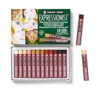 Cray Pas Expressionist Lot de 12 Pastels à huile couleurs Portrait