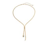 crayfomo 3D creux serpent OS chaîne, gothique Punk collier ras de cou, réglable noir or-ton alliage bijoux, accessoire de Style Rocker, Edgy cadeau pour les femmes hommes