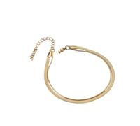 crayfomo Bracelet à chaînes réglable en métal de mode européenne et américaine, bracelet à chaînes géométrique de double couche personnalisé de style