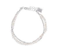 crayfomo Bracelet à double couche, bracelet cool et en couches, accessoire de trajet doux, adapté aux femmes qui se renversent et datent quotidiennement