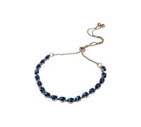 crayfomo Bracelet ajustable en strass en forme de goutte pour femmes, bracelet à chaîne coulissante, bijou délicat, idéal comme cadeau pour elle, sa mère ou sa femme