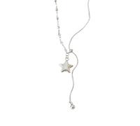 crayfomo Collier ras du cou disque coquille naturelle pour les femmes, collier de perles coquille blanche irisée, plage Boho déclaration bijoux cadeau