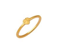 crayfomo Ladies' Heart-shaped Gold Ring, 14K Gold-plated Ring, Unique Jewelry and Charming Accessory for Parties