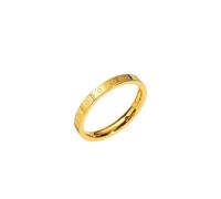 crayfomo Lady's Four-leaf Clover Printed Ring, 14K Gold-plated Ring, Unique Jewelry and Charming Accessory for Parties
