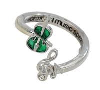 crayfomo Lady's Violin-shaped Ring, Adjustable Opening Ring, Unique Jewelry and Charming Accessory for Parties
