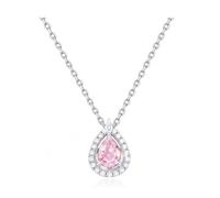 crayfomo Larme bleu larmes pendentif collier pour femme, collier en forme de larme de luxe minimaliste avec Pierre de cristal bleu qui coule, cadeau d'anniversaire pour sa mère femme petite amie