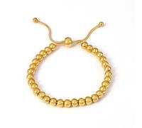 crayfomo Petite boule en acier Bracelet, Bracelet perle ronde exquise, cadeau de bijoux minimaliste de dames, dames mode cravate, minimalisme belle Jewelly