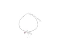 crayfomo Sweet Bow Love Bracelet, perle fait à la main, polyvalent bijoux, adapté pour les déplacements quotidiens des femmes et des Dating Wear