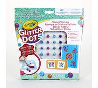 CRAYOLA - 04-0802 - Loisir Créatif - Set de Pochoirs Adhésifs à Glitter - Multicolore