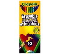 Crayola - 10 crayons de couleur effaçables - Loisir créatif - Coloriage - papeterie - dessin - à partir de 3 ans - Jeu de dessin et coloriage