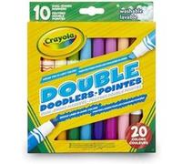 crayola - 10 feutres double pointes - G