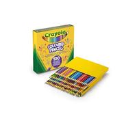 Crayola, Crayons de couleur, 100 crayons de 100 couleurs différentes, Bois FSC, Couleurs vives et intenses, Idéal pour dessiner et colorier, 68-8100