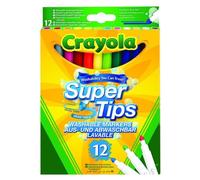 Crayola - 12 Feutres à dessiner - boîte française - Dessin
